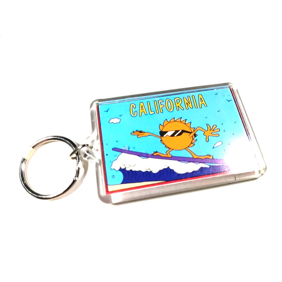 California Surfing Orange Sheep N Shine Keychain - Picture 3 of 5